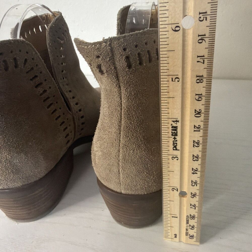Lucky Brand‎ Francee Ankle Bootie Boots Leather Heel Round Toe Women’s 9M - Picture 3 of 8